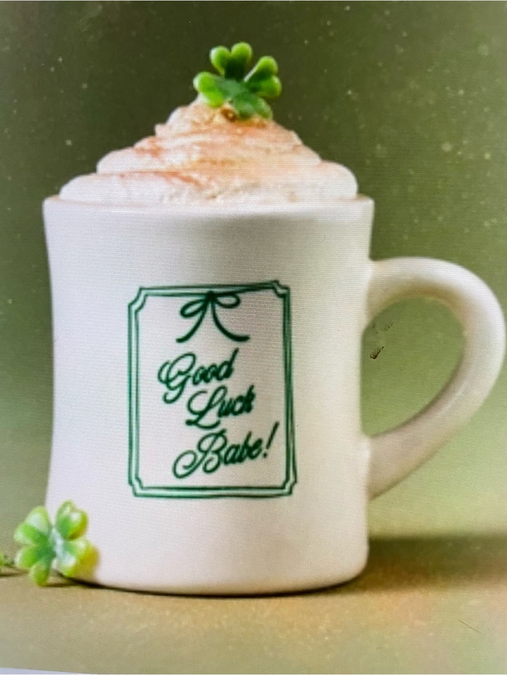 ❤️ ANTHROPOLOGIE ALICE & WONDER ST PATRICKS DAY MUG NEW